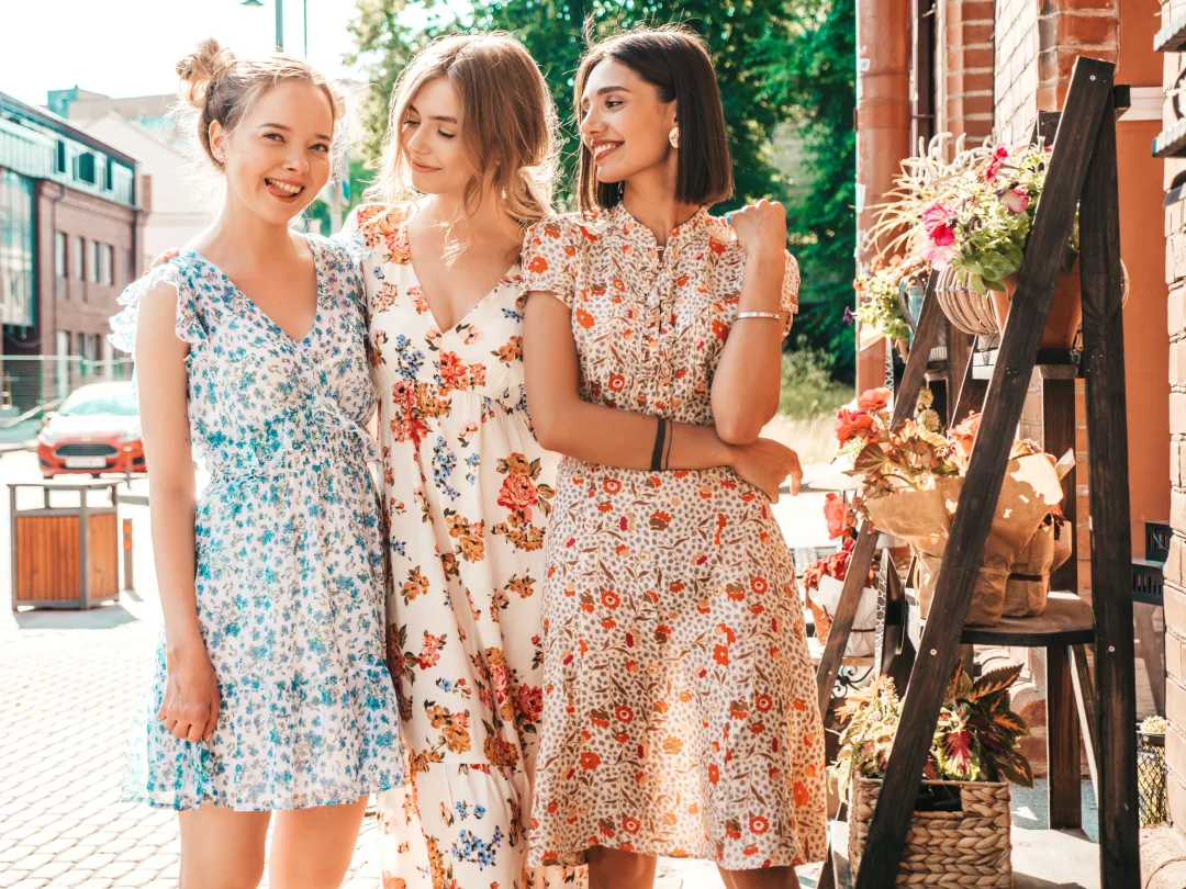 girls wearing Lace summer dresses