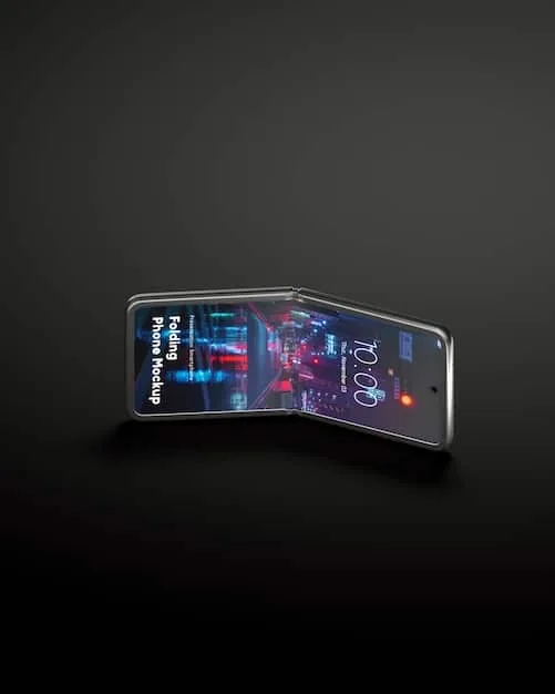 A detailed close-up shot of the hinge mechanism of a foldable phone, possibly a Huawei Mate X3. The image highlights the intricate engineering and seamless design of the hinge, emphasizing its durability and smooth folding action.