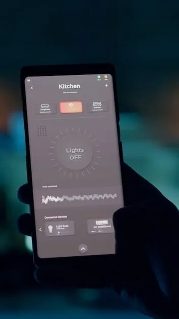 A close-up of a smartphone displaying a sophisticated AI assistant interface. The interface shows personalized recommendations for news, music, and tasks, tailored to the user's preferences and habits.