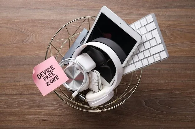 A cluttered desk setup with various connected smart home devices like a smart speaker, a laptop, and a smart thermostat, with a dark, ominous cloud looming over them, symbolizing potential cyber threats and vulnerabilities.