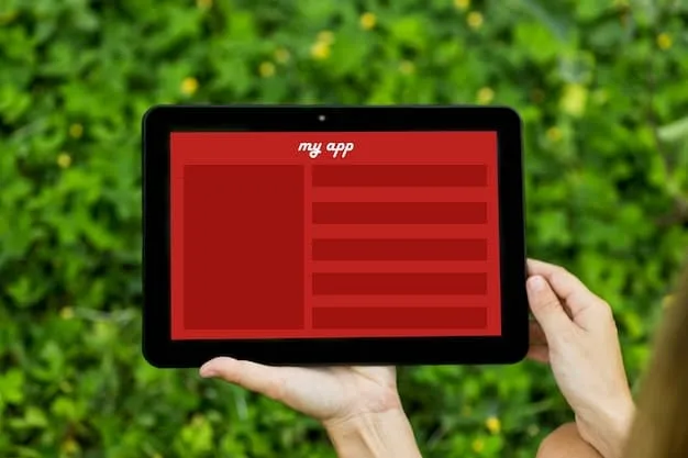 A tablet displaying a settings menu with privacy options highlighted. The screen shows options like