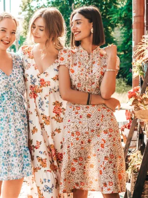 girls wearing Lace summer dresses