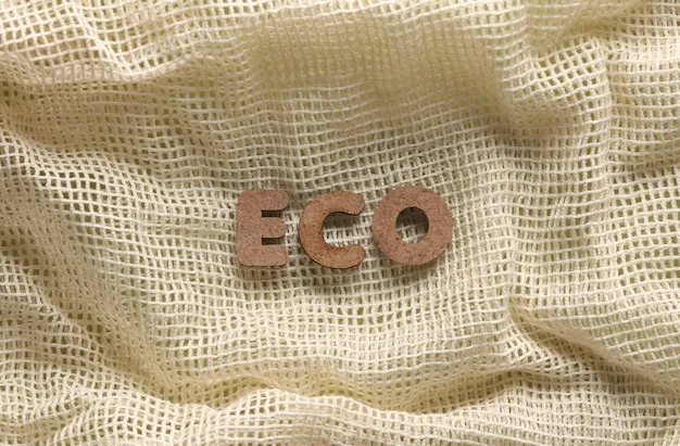 A close-up of a garment label featuring multiple sustainability certifications like GOTS, Fair Trade, and B Corp logos, against a soft fabric background.
