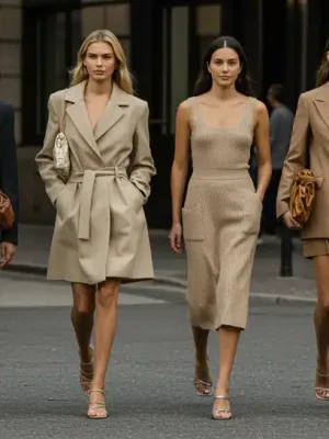 Modern women showcasing 2026 fashion trends in an urban setting