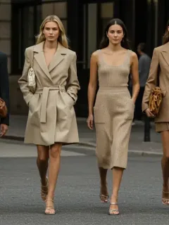 Modern women showcasing 2026 fashion trends in an urban setting