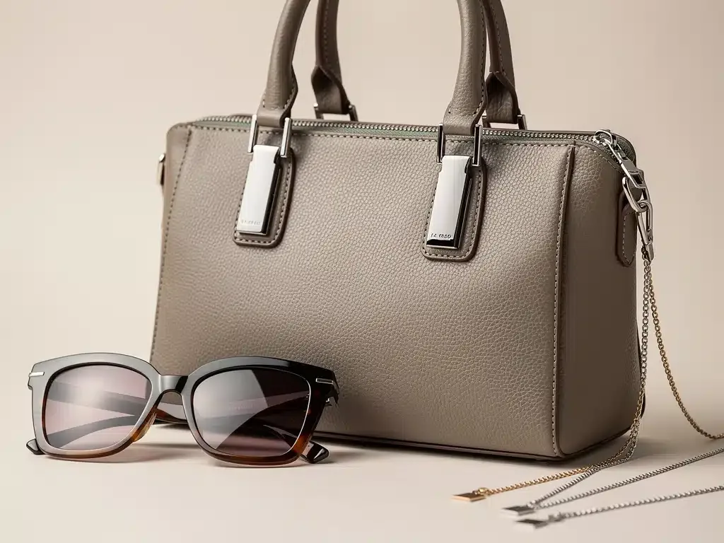 Structured handbag, large sunglasses, and delicate necklaces as key accessories for 2026.